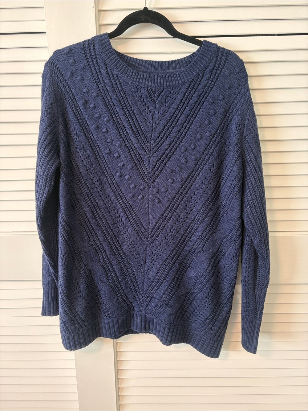 Bloom chic Textured Knit Sweater